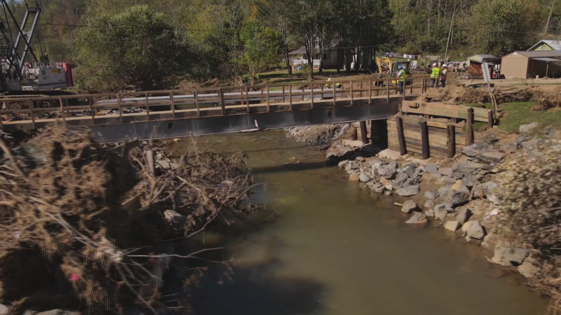 Crews are working to clean up, repair roads and get the power back on in hard-hit communities.