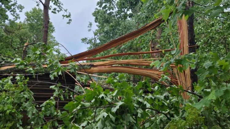 Cleanup continues after severe weather moves through the region