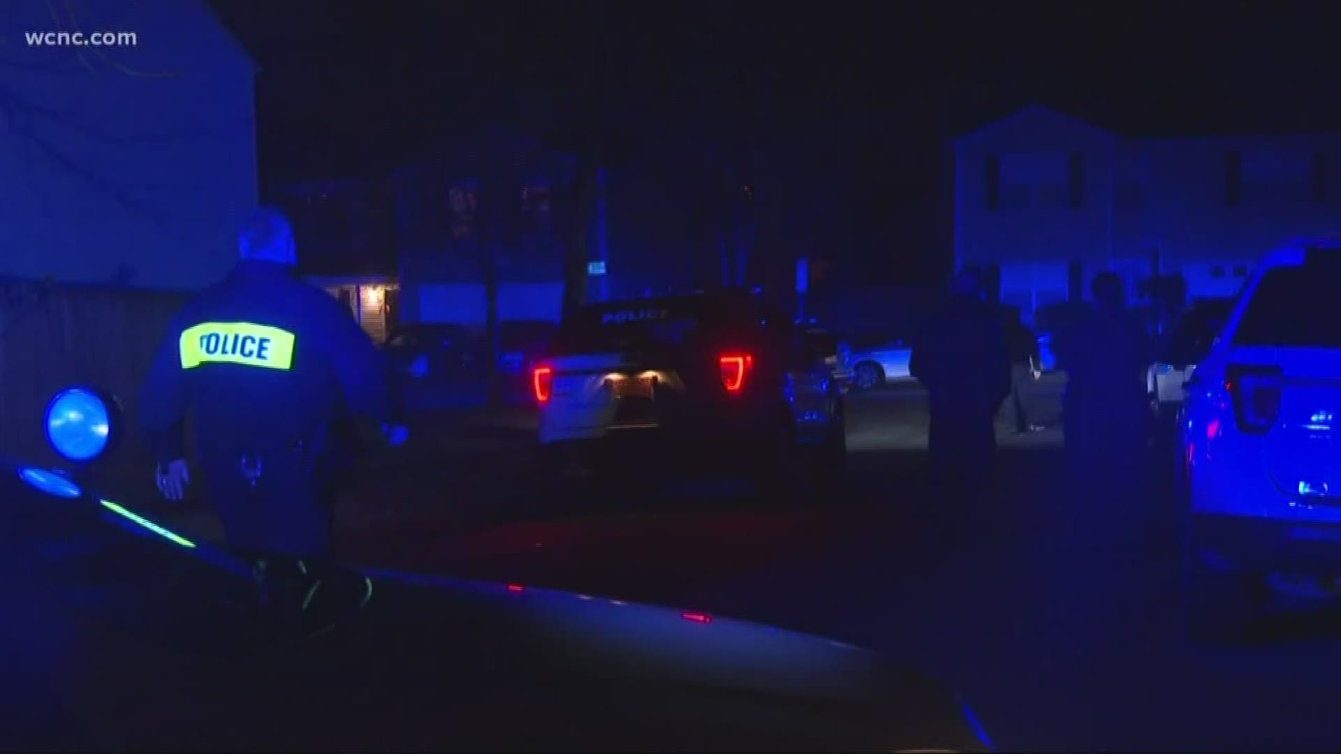 The boy was sleeping inside a home on Dervish Lane when he was shot in the shoulder, according to CMPD.
