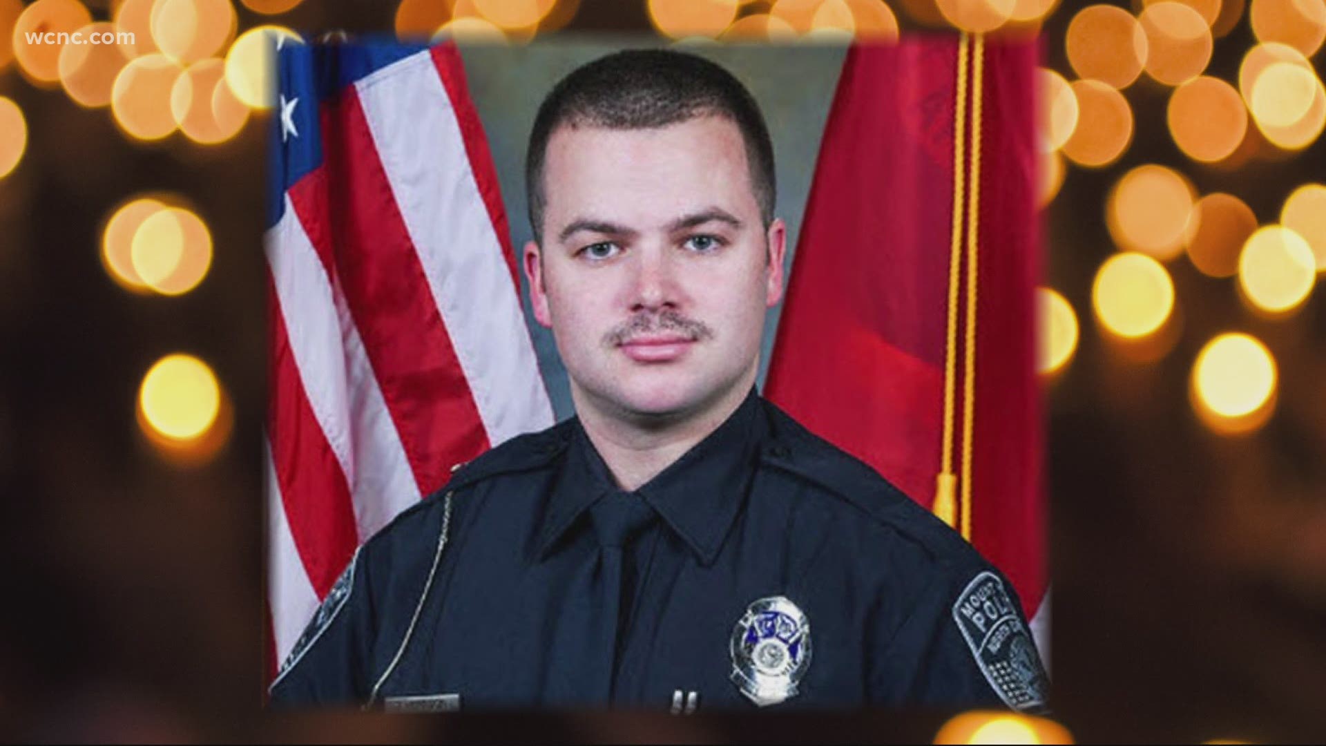 Authorities say Officer Tyler Avery Herndon, 25, was shot and killed while responding to the active break-in at the Mount Holly Car Wash just before 3:30 a.m. Friday