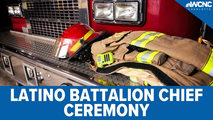 Charlotte Fire makes history promoting first Latino battalion chief