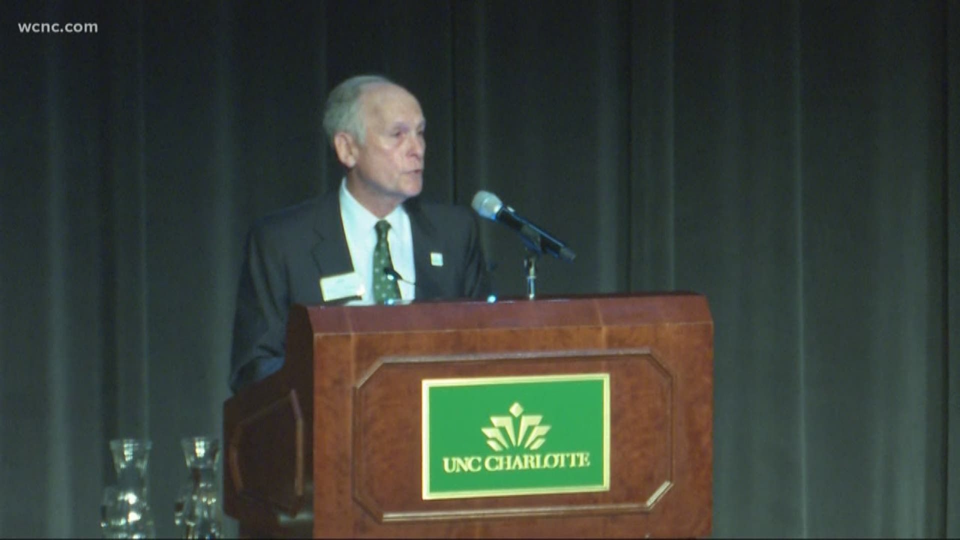 UNC Charlotte's Chancellor Phil Dubois held a meeting to lay out the universities plans the upcoming school year and beyond.