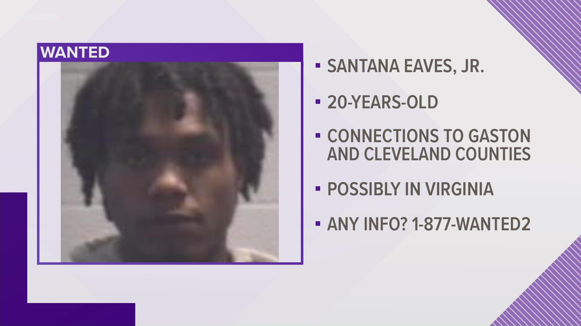 Santana Eaves Jr. is wanted for first-degree murder in connection with the killing of 16-year-old Skyteria Poston on Nov. 9.