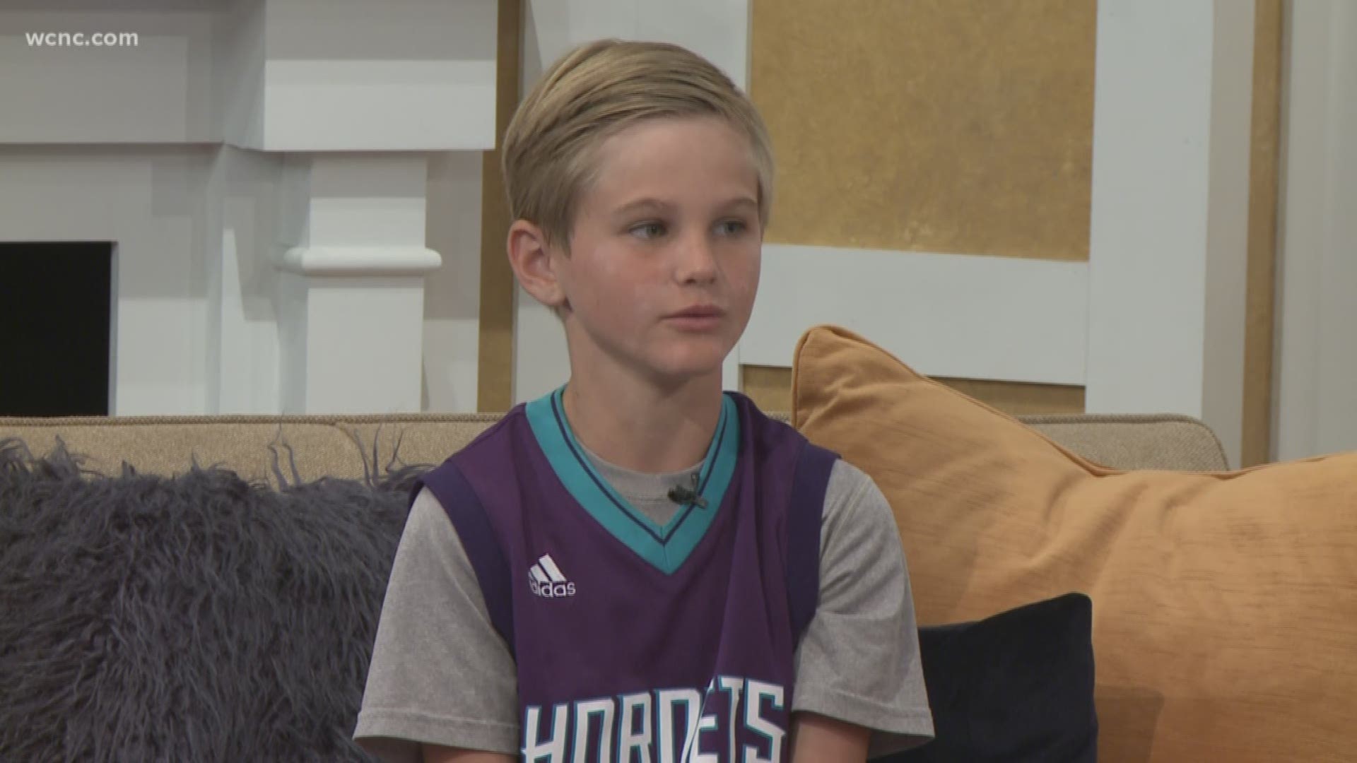 12-year-old Stewart Wallace loves basketball but noticed broken rims and torn nets at local basketball courts. Now he’s fixing hoops all over Charlotte.