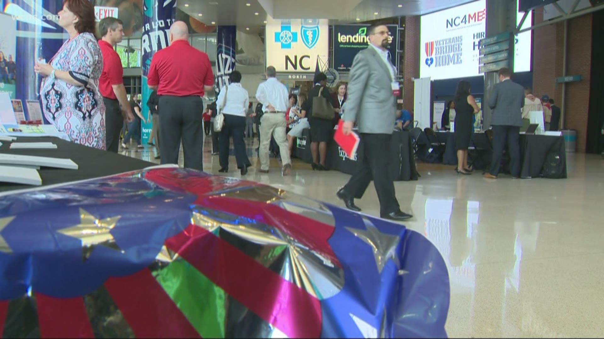 More than 200 veterans met with 73 different corporations Wednesday, and 18 veteran service groups took part.