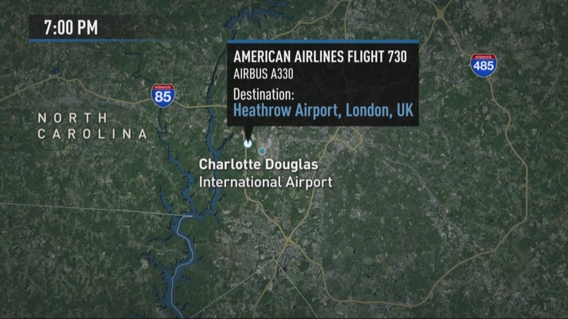 Plane takes off from Charlotte forced to land