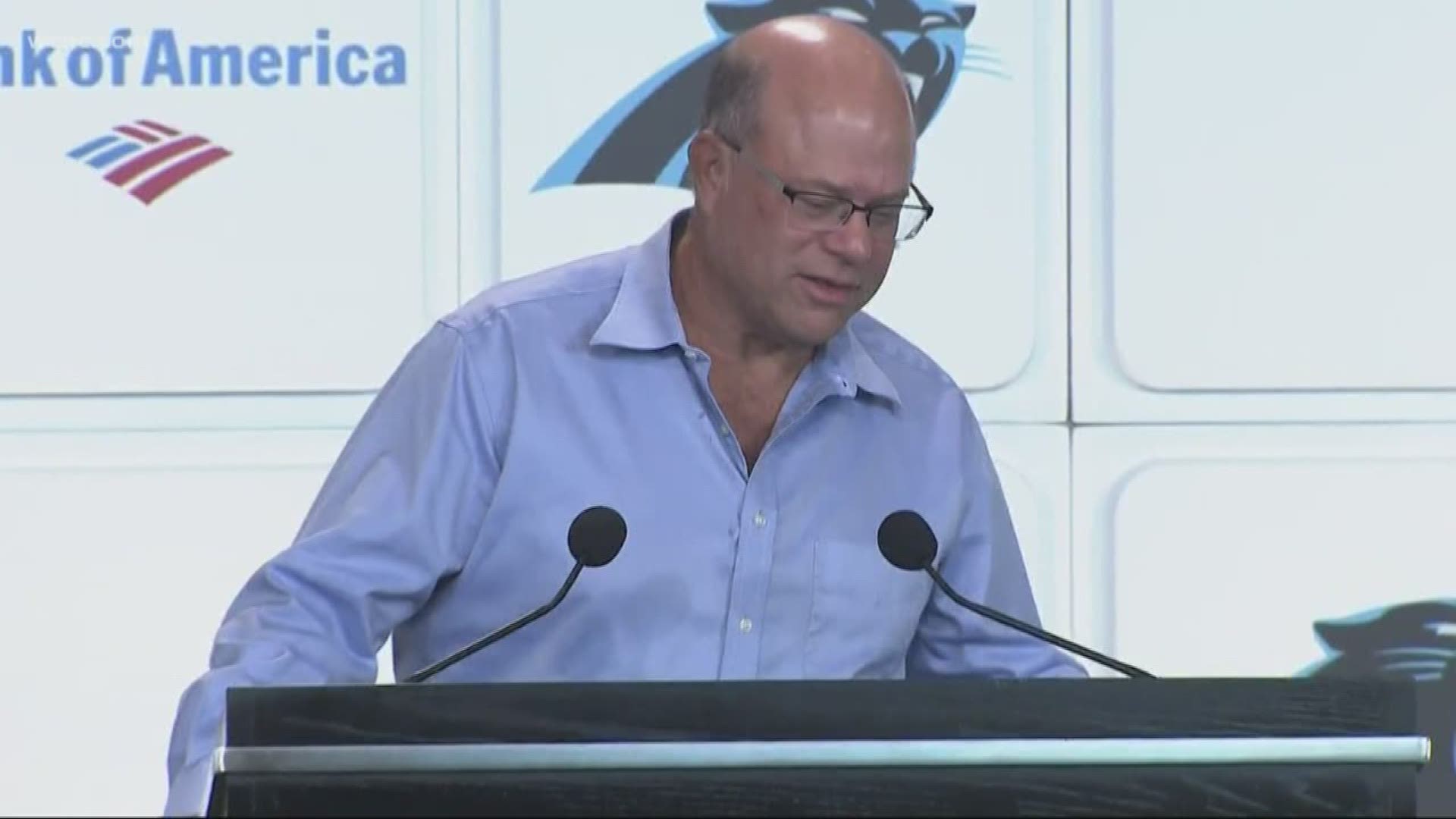 Panthers new owner holds news conference 