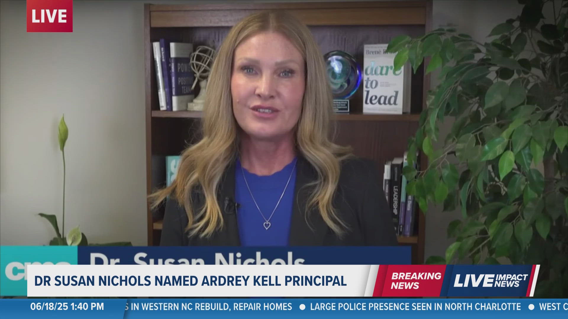 Dr. Susan Nichols is the new principal at Ardrey Kell High School. The announcement comes after weeks of frustration from parents, students and teachers. 