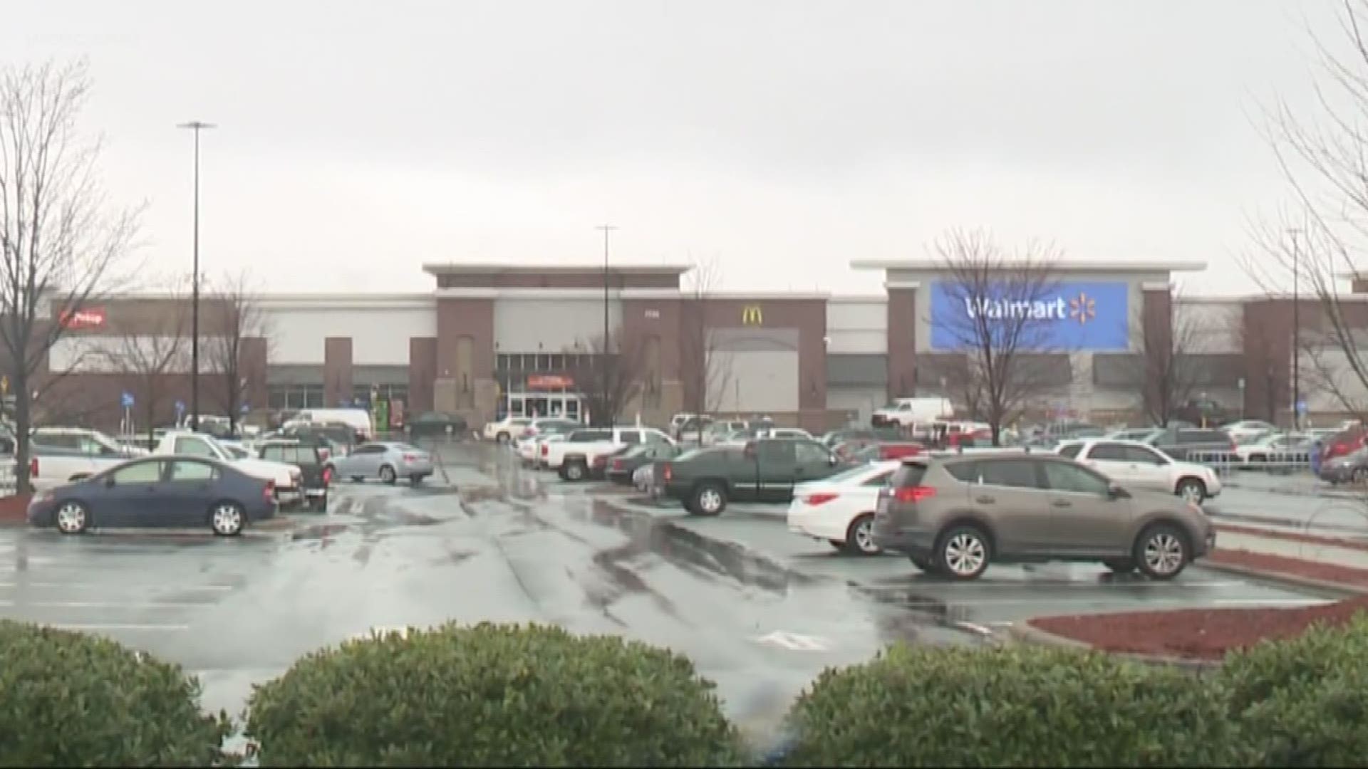 It happened inside the Wal Mart on North Tryon. Police said a woman was grouped by someone she had never seen before.