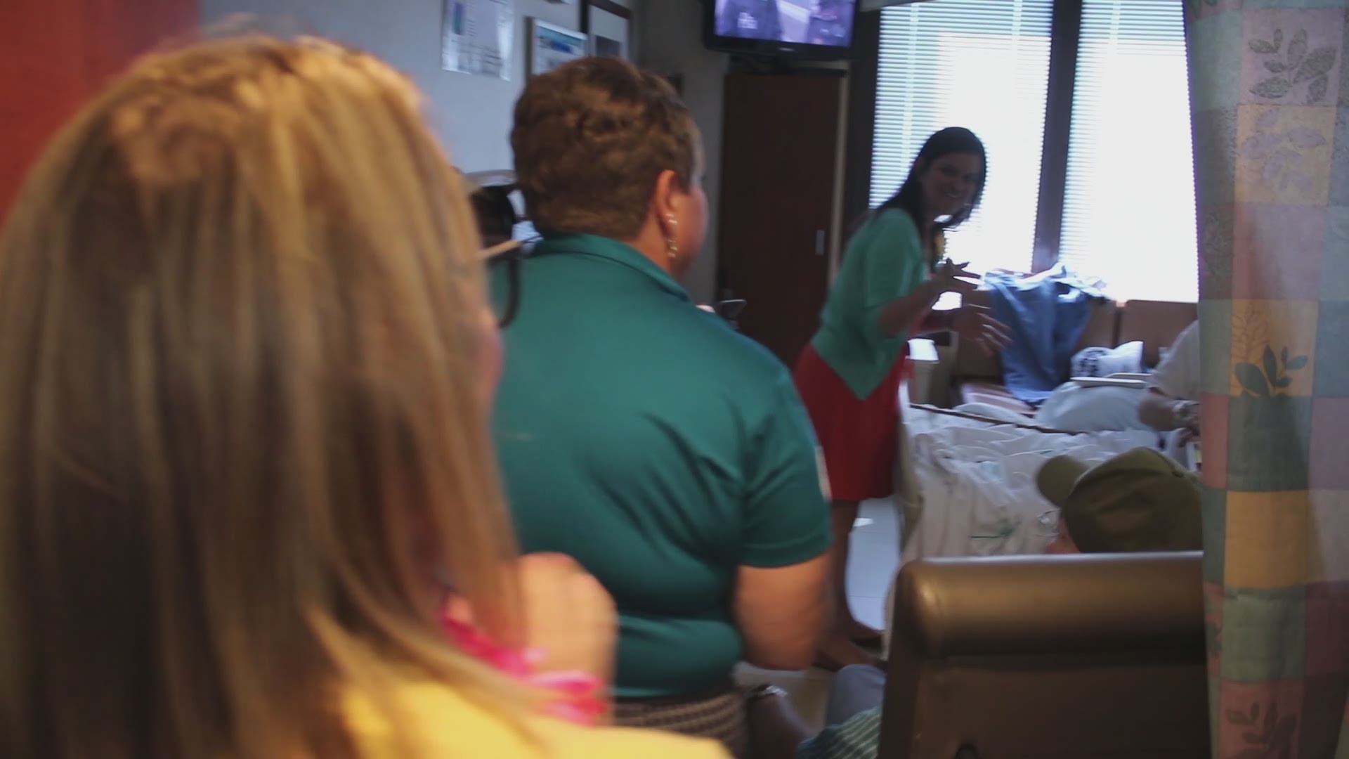 “A lot of times, people do things for the children, but the adults don’t have special stuff like that. But in reality, they love it just as much,” said Ellie Kunath, nursing staff assistant at Atrium Health's Carolinas Medical Center.
