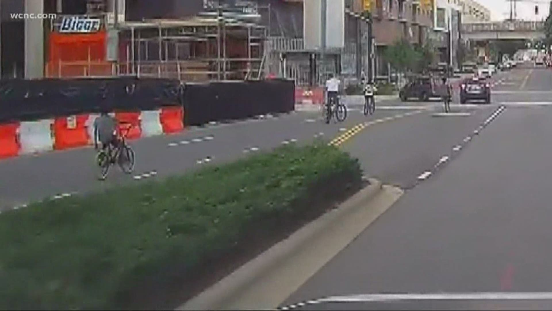 Witnesses say more than a dozen bike riders were spotted over the weekend riding into oncoming traffic, intimidating drivers and damaging cars.