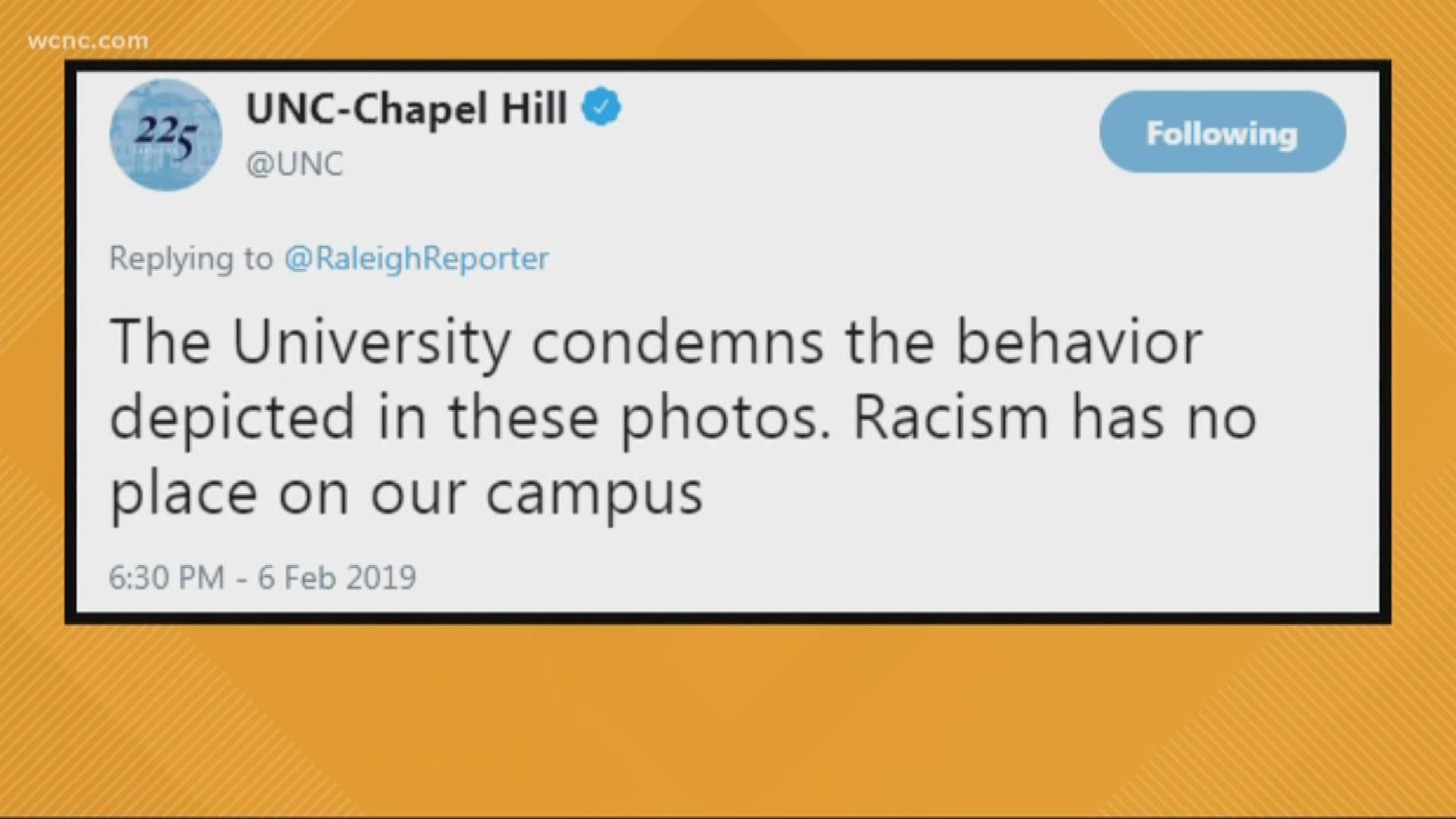 University of North Carolina Chapel Hill officials are responding after a shocking discovery in the pages of a yearbook from 1979 showed students in blackface and racist costumes.