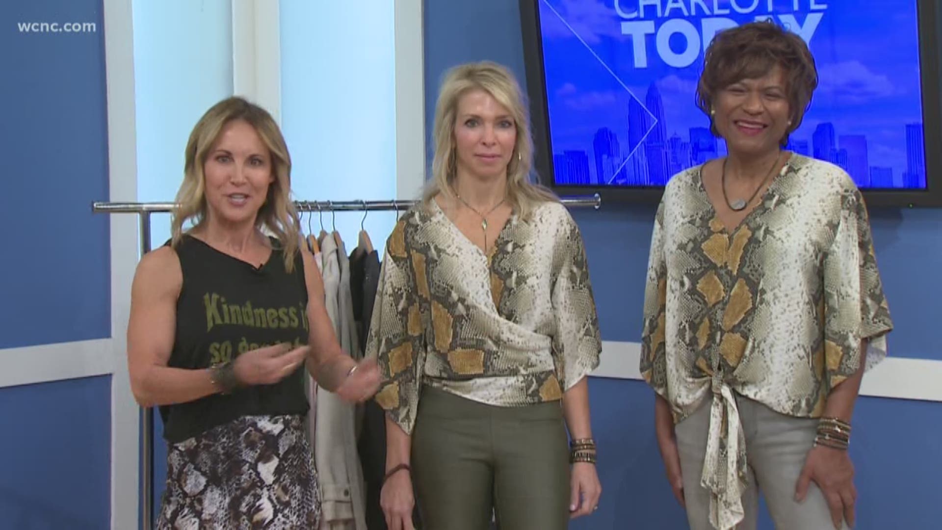 Stylist Karen Mangeney shows us how she styles the same piece of clothing on women of different ages.