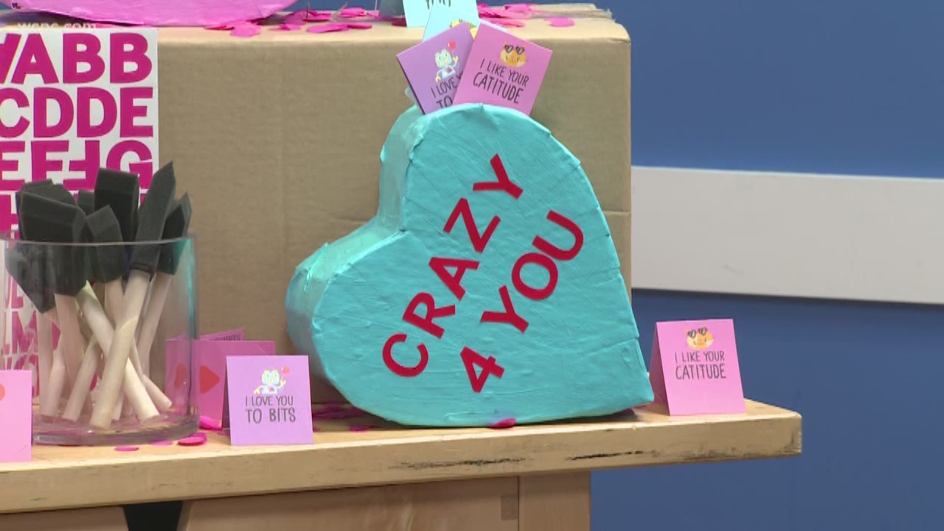 Cory Rindskopf shows us how to make a Valentine’s Card Box with love letters.