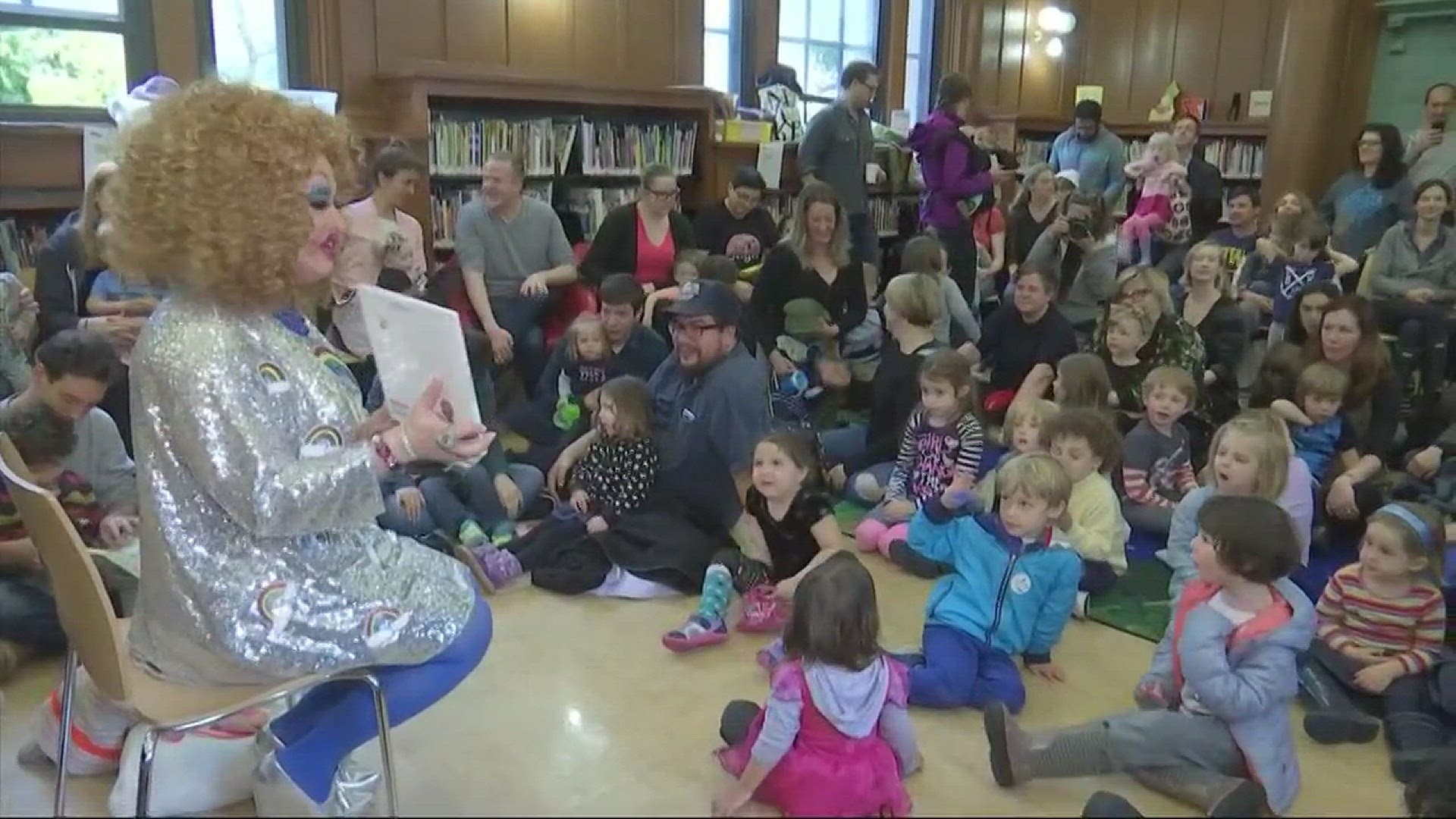 After death threats and complaints, a drag queen is excited to be able to present storytime to kids at a local restaurant.