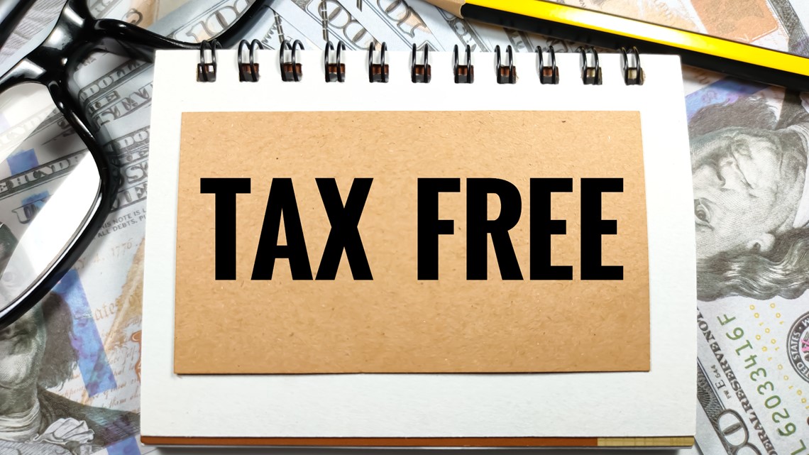 What purchases are typically exempt from sales tax during the tax-free weekend?
