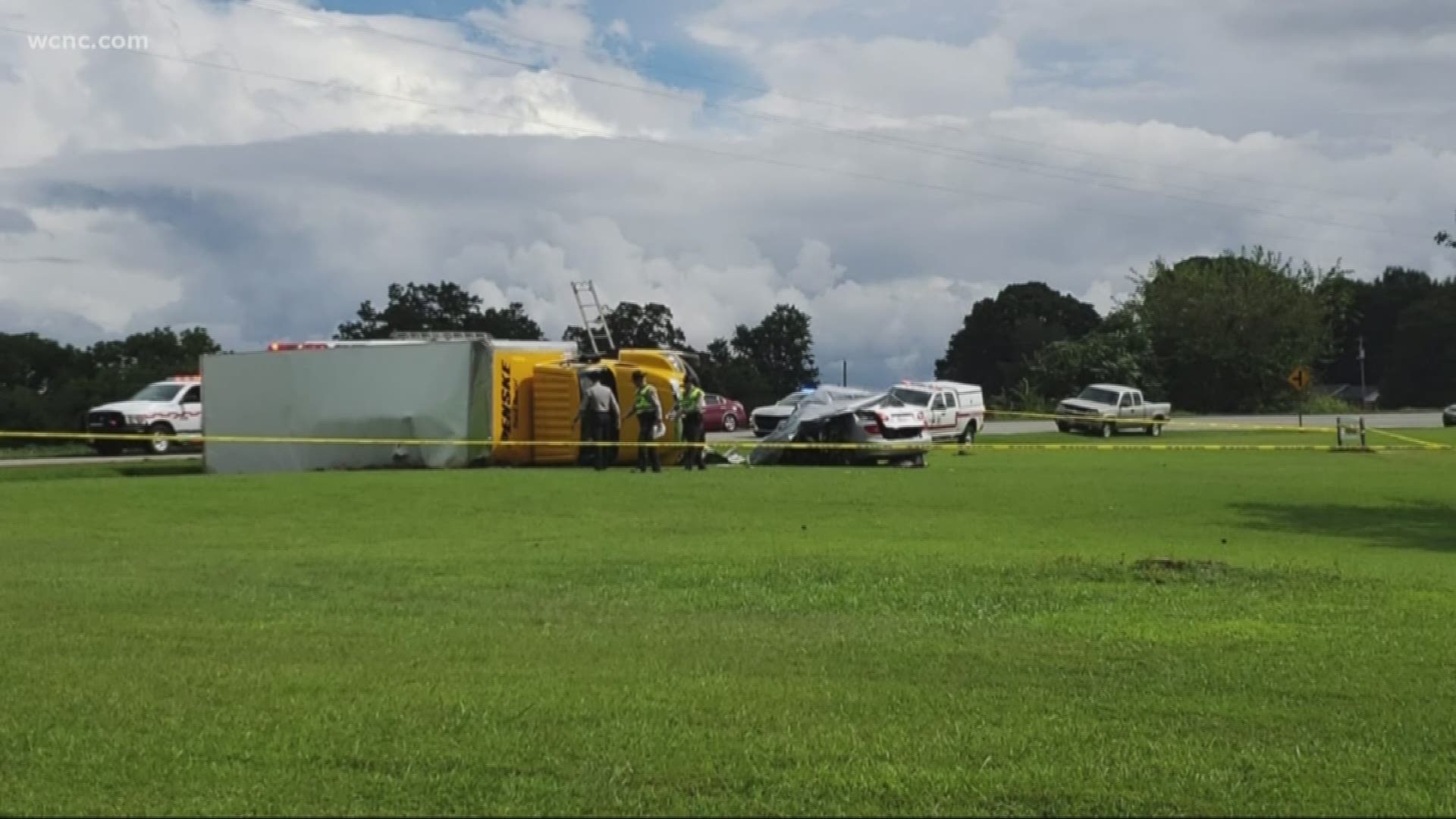 Police investigating deadly crash involving box truck and car