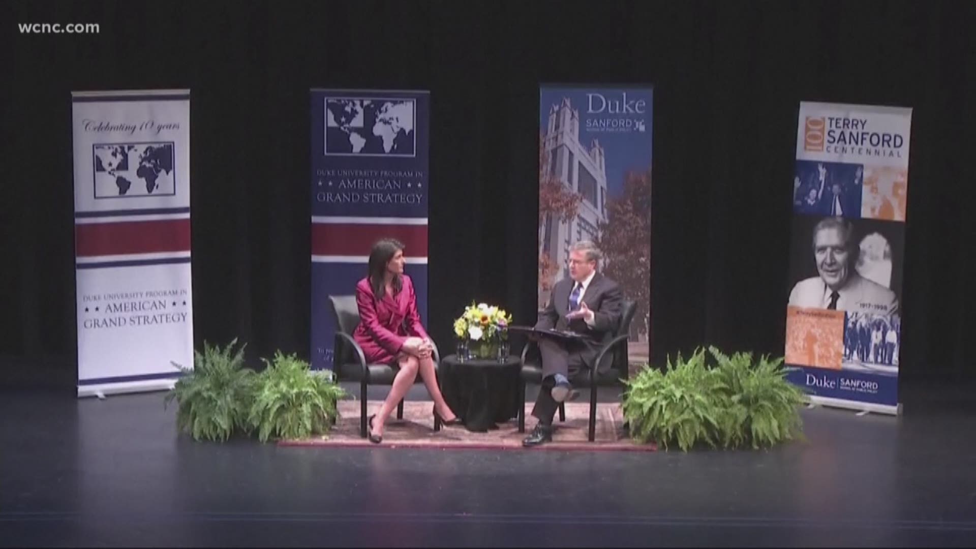 NIkki Haley speaks at Duke University
