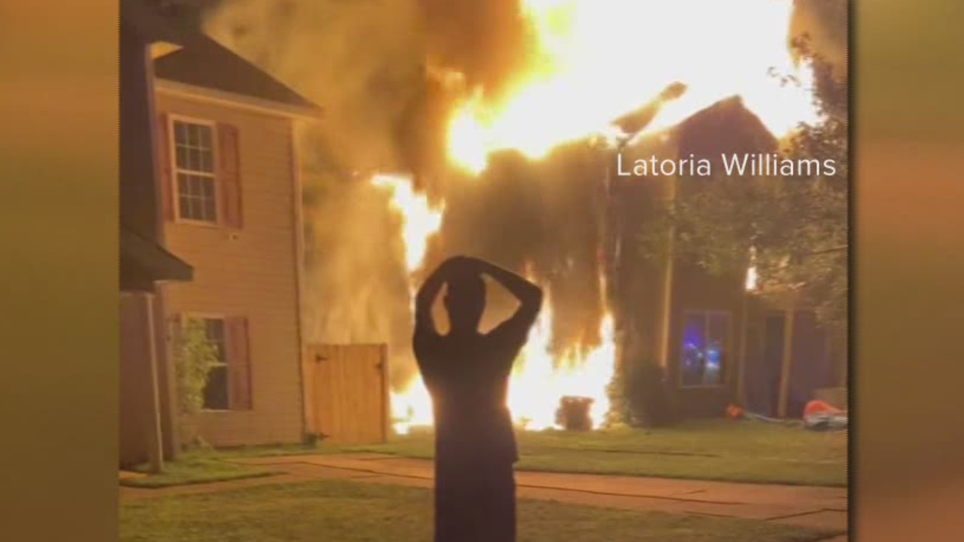 11 people were displaced from a Charlotte home after fireworks improperly disposed caused a house fire.