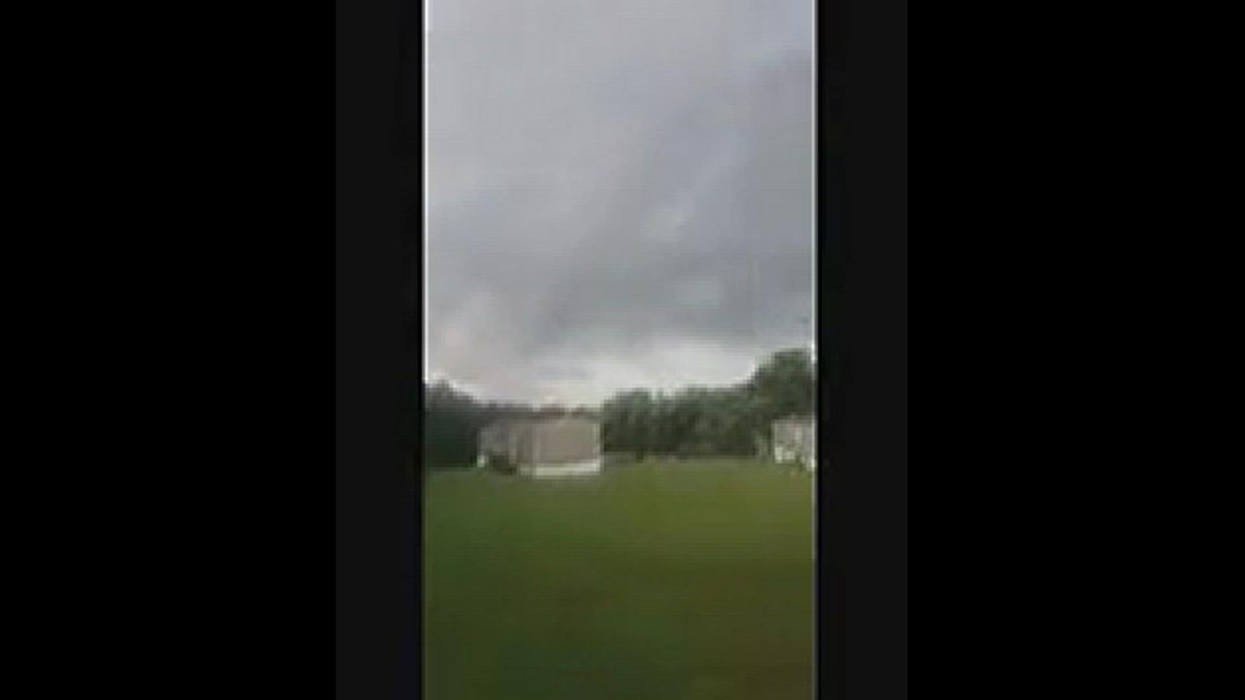 Storm clouds over Claremont, NC