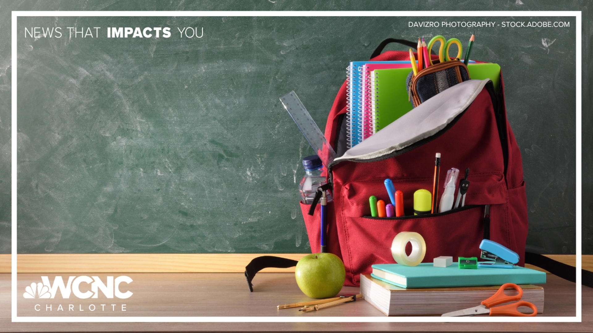 Police are asking for new and unused items like bookbags, binders, pens, pencils, folders and paper. 