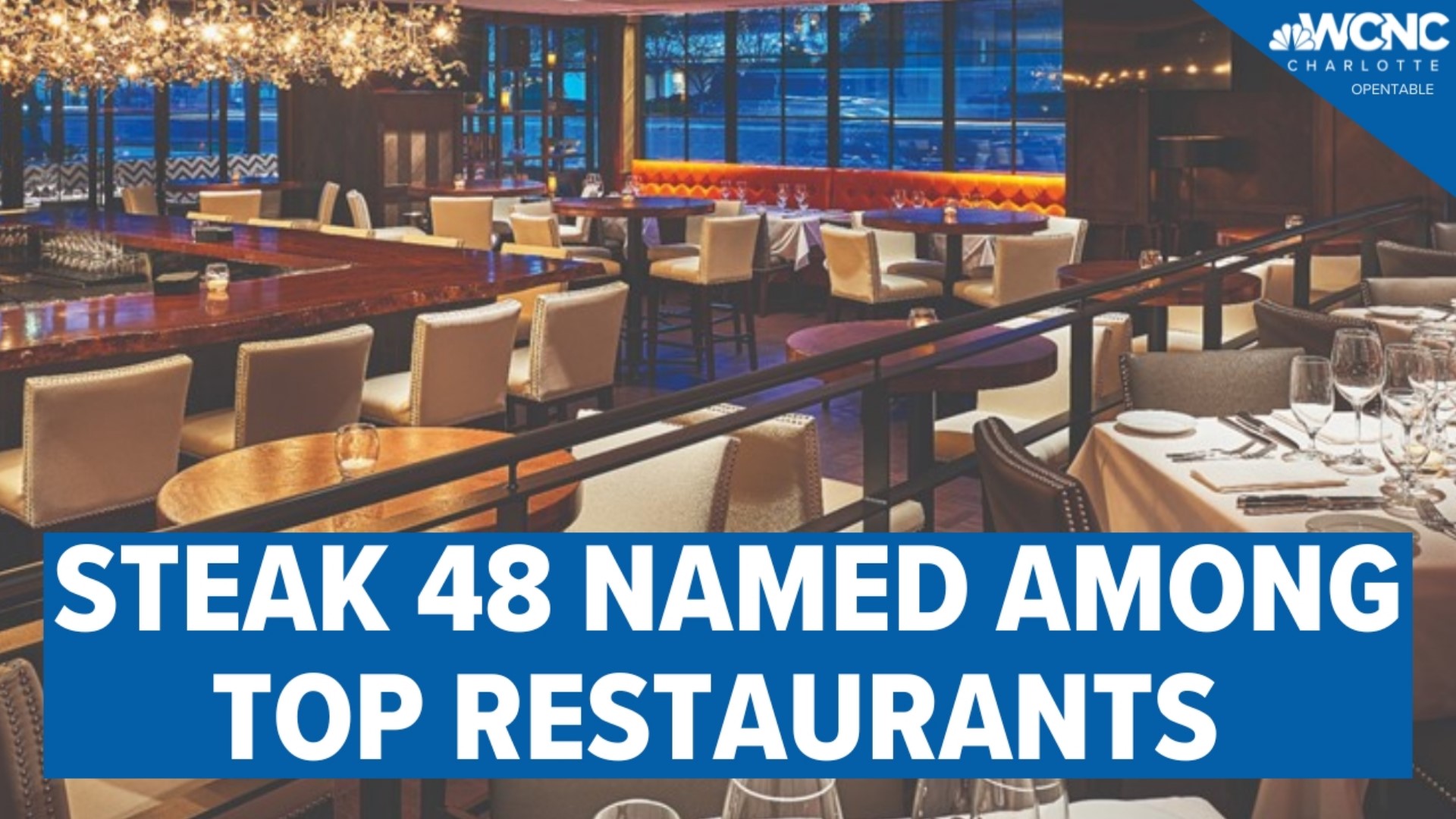 A Charlotte restaurant is among the top 100  across the US as selected by OpenTable diners.