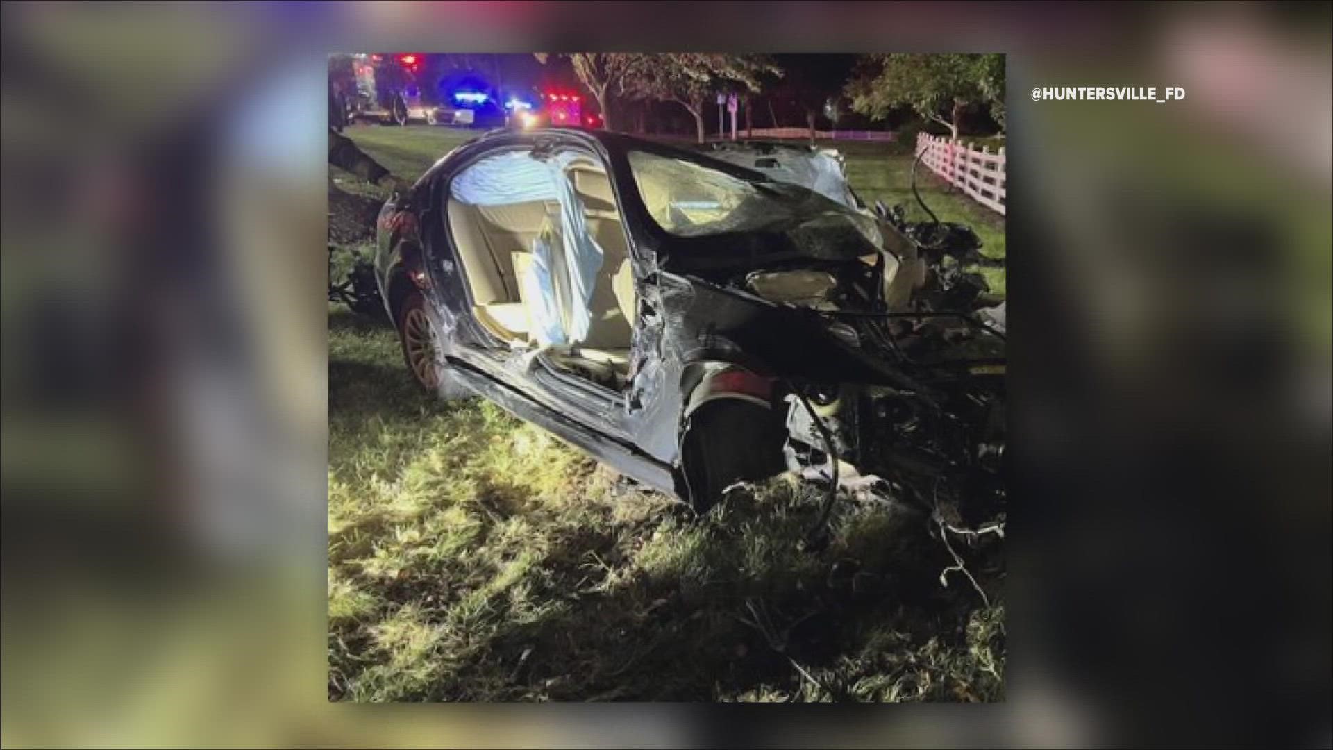 One person was killed and two others were hurt in a crash near Sam Furr Road on I-77 early Saturday morning, officials said.