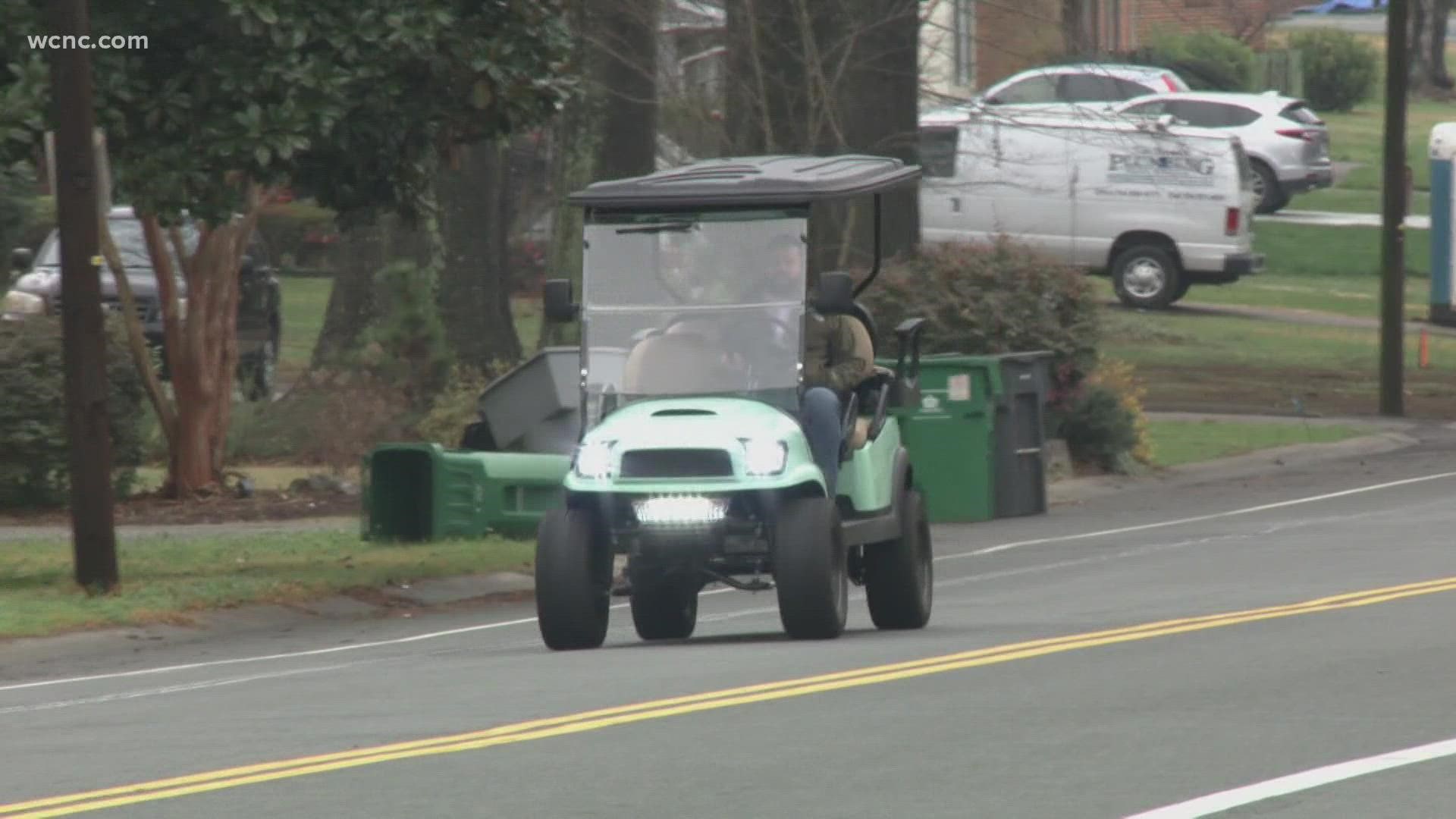 Can golf carts drive on public roads in Charlotte? | wcnc.com