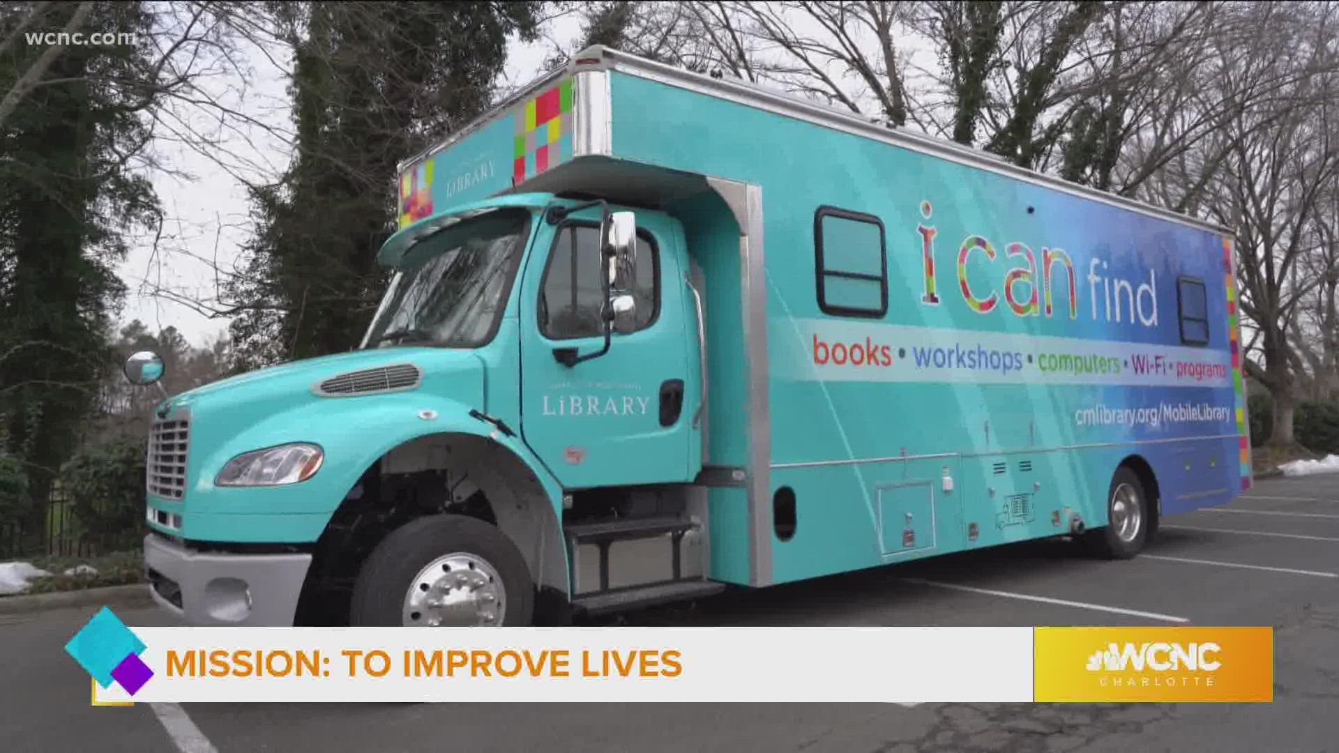 The mobile library mission is to serve the community
