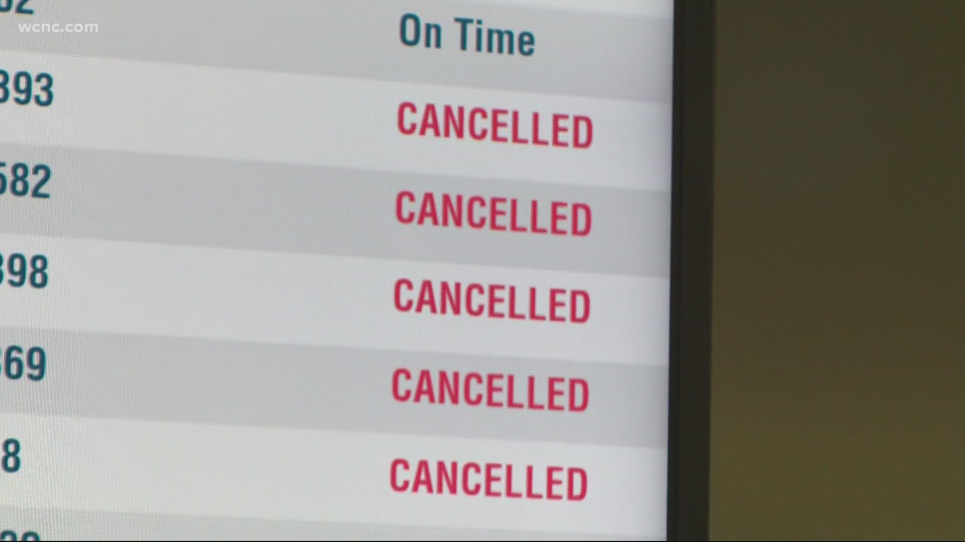 If you are flying anytime soon, be sure you keep checking the status of your flight. Hundreds have been canceled this week, leaving passengers scrambling.