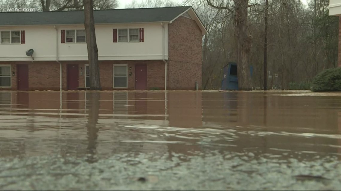 High water levels have shut down roads across Gaston County as families begin cleaning up following Thursday's storms.