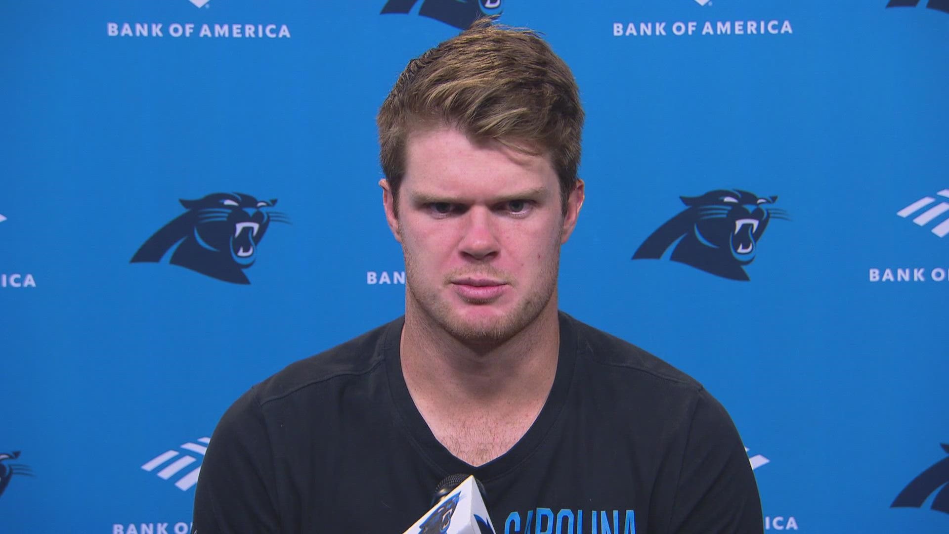 In Carolina's four losses, Darnold has thrown six interceptions, has eight total turnovers, and has a rating of 62.
