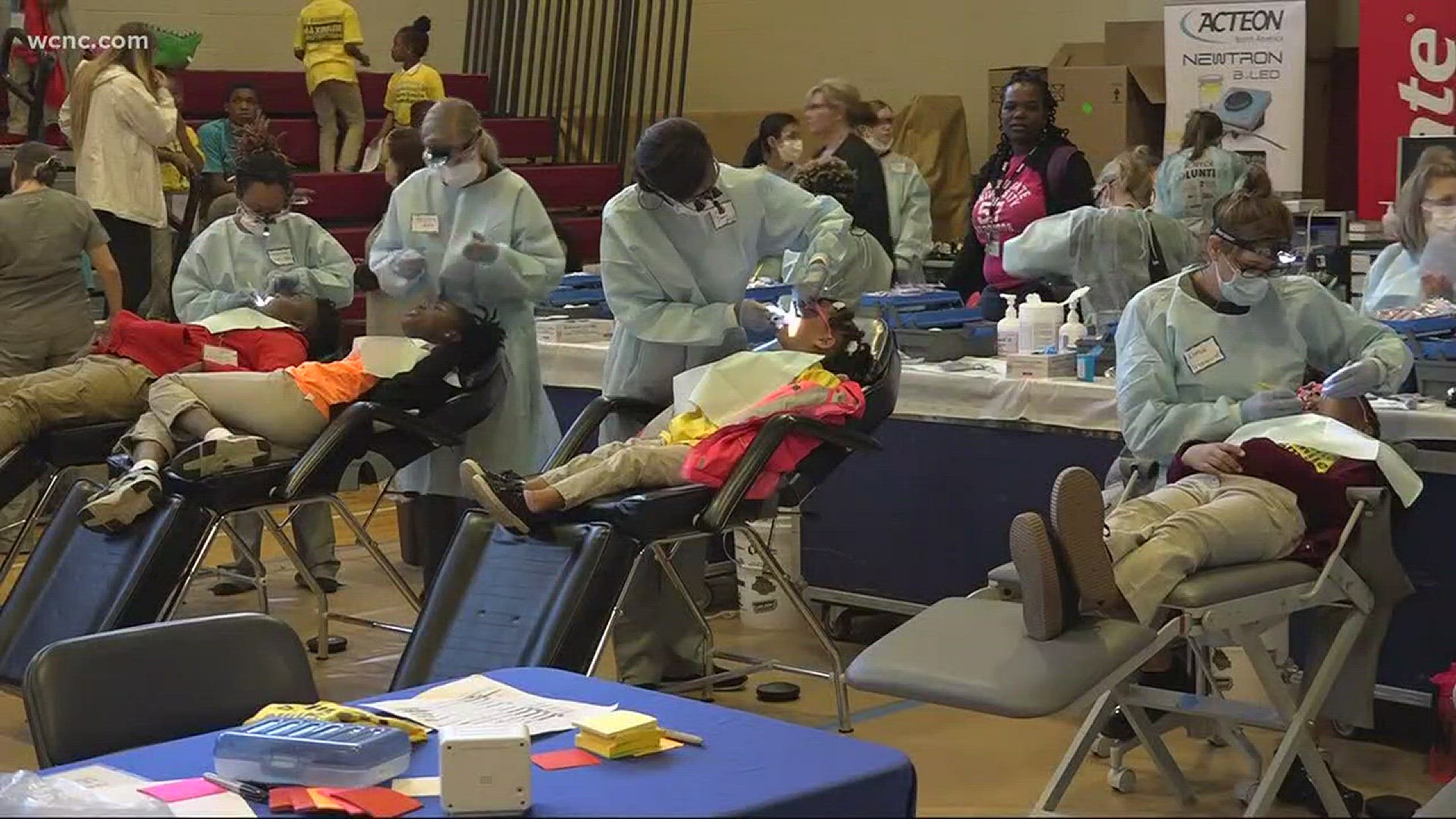 CMS students were treated to a free dental clinic