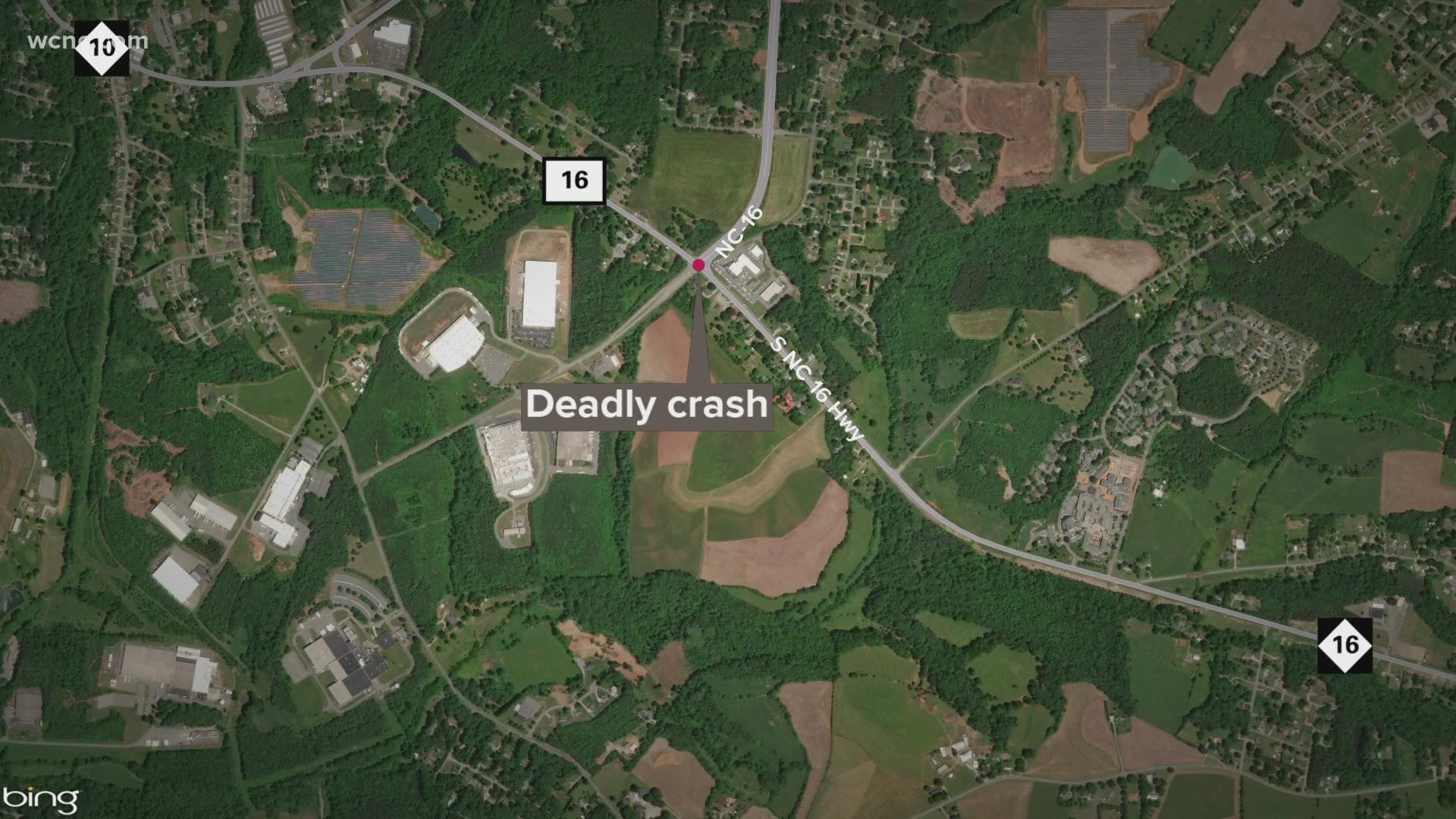 One person has died and two others were injured after a three-vehicle collision involving a school bus in Catawba County Thursday.