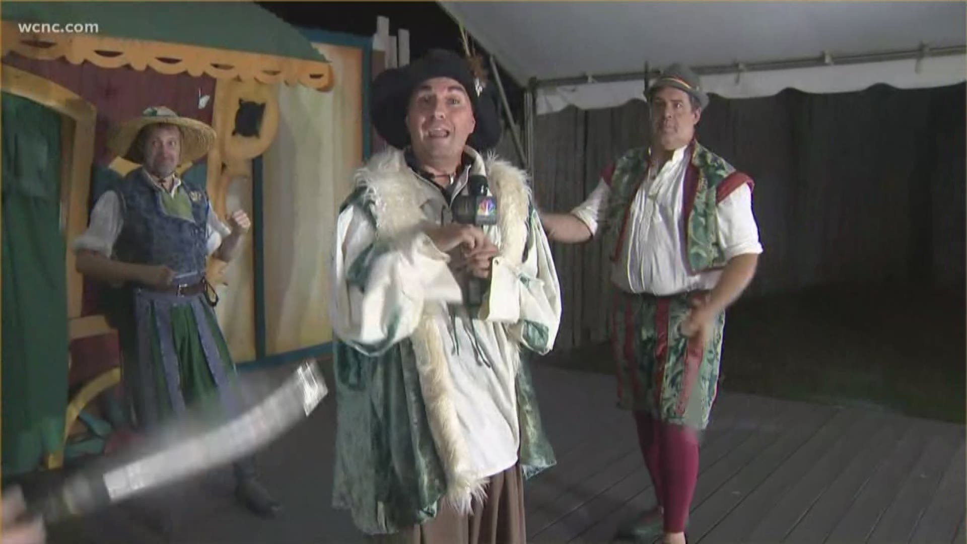 Opening weekend for Carolina Renaissance Festival is here! It features everything from entertainment to food and there's even sword juggling.