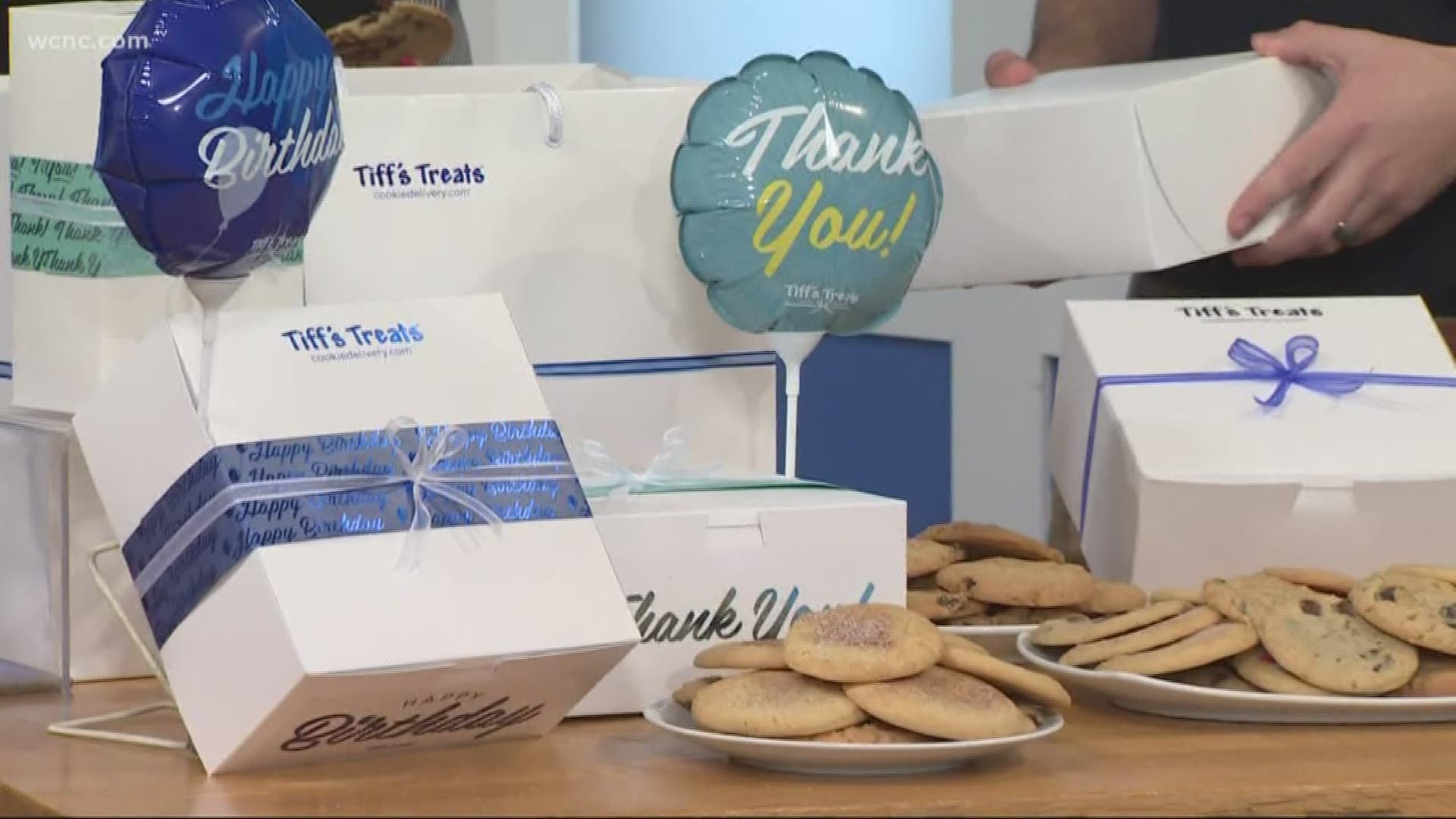 Want to warm someone’s heart or brighten your day? Call Tiff’s Treats pop up in Charlotte for warm, fresh cookies that can be delivered to your door or picked up in store.