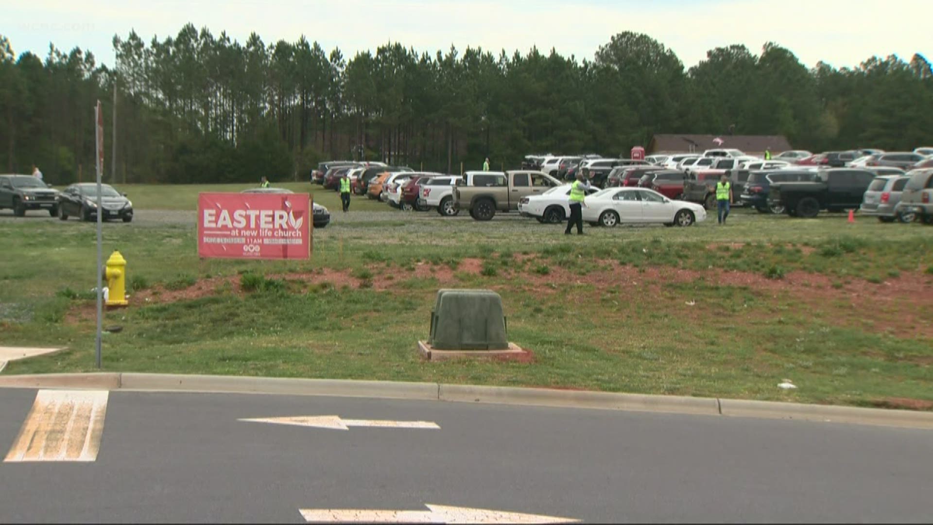 Multiple churches in the Carolinas are hosting live-streamed services, especially leading up to Easter.