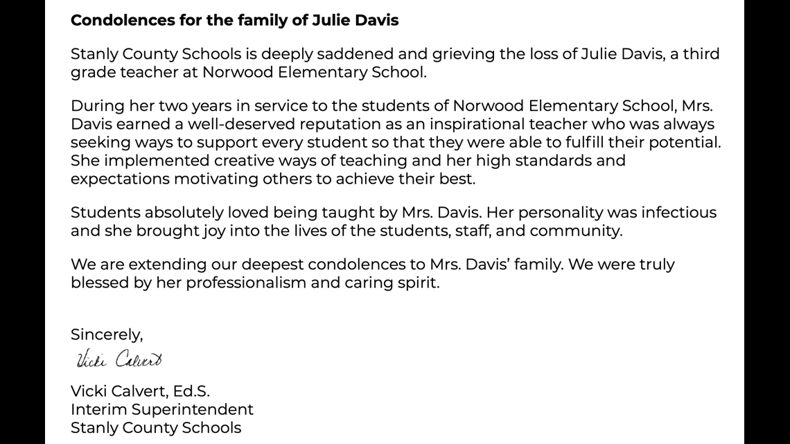 JD Davis Elementary School teacher dies after testing positive for COVID