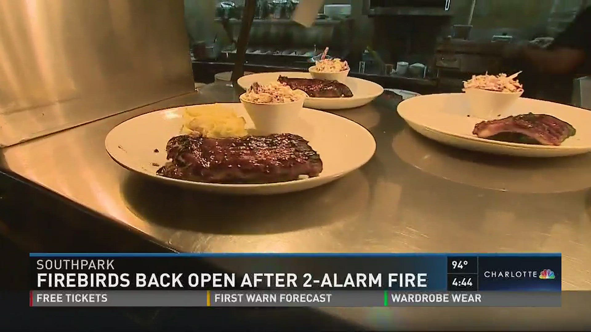 A popular SouthPark restaurant reopened Thursday after a devastating fire.