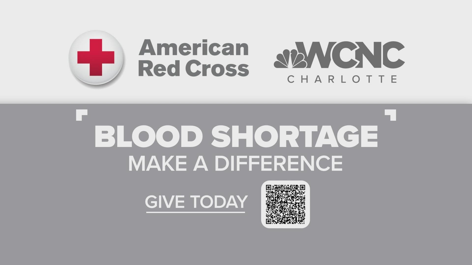 WCNC Charlotte is teaming up with the Red Cross for a blood drive telethon.
