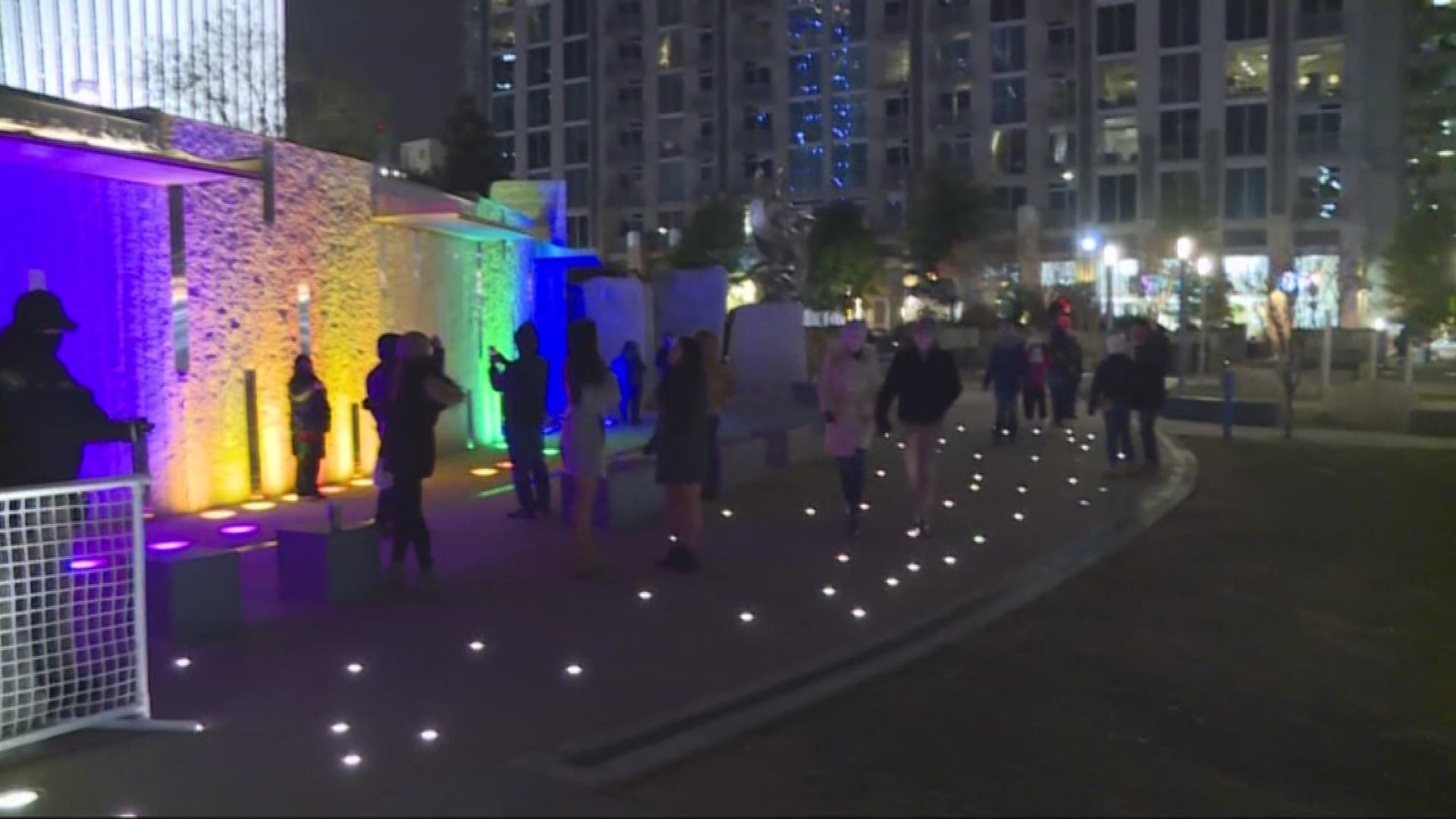 Many gathered at Romare Bearden Park in uptown Charlotte to join the annual countdown.