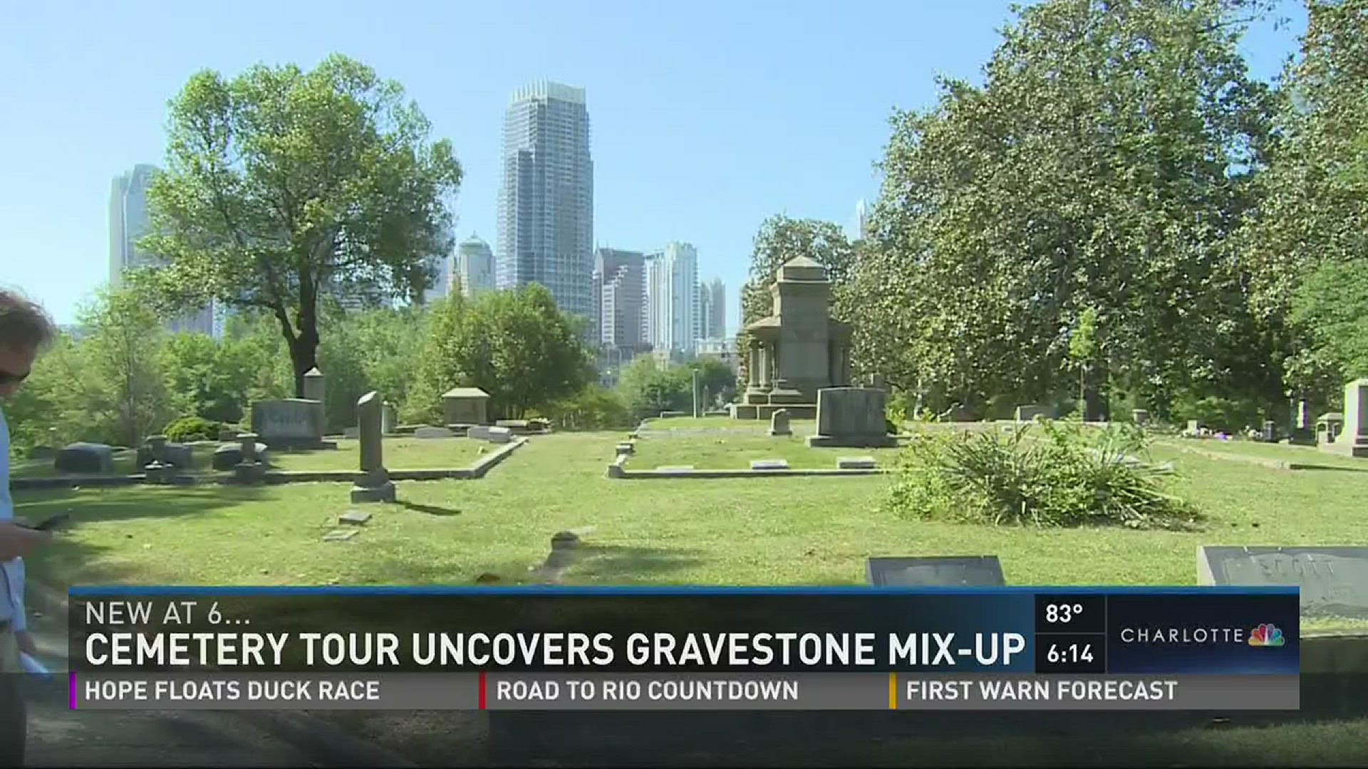 A gravestone mix-up in a Charlotte cemetery has the groundskeeper confused as to the location of two people's remains.