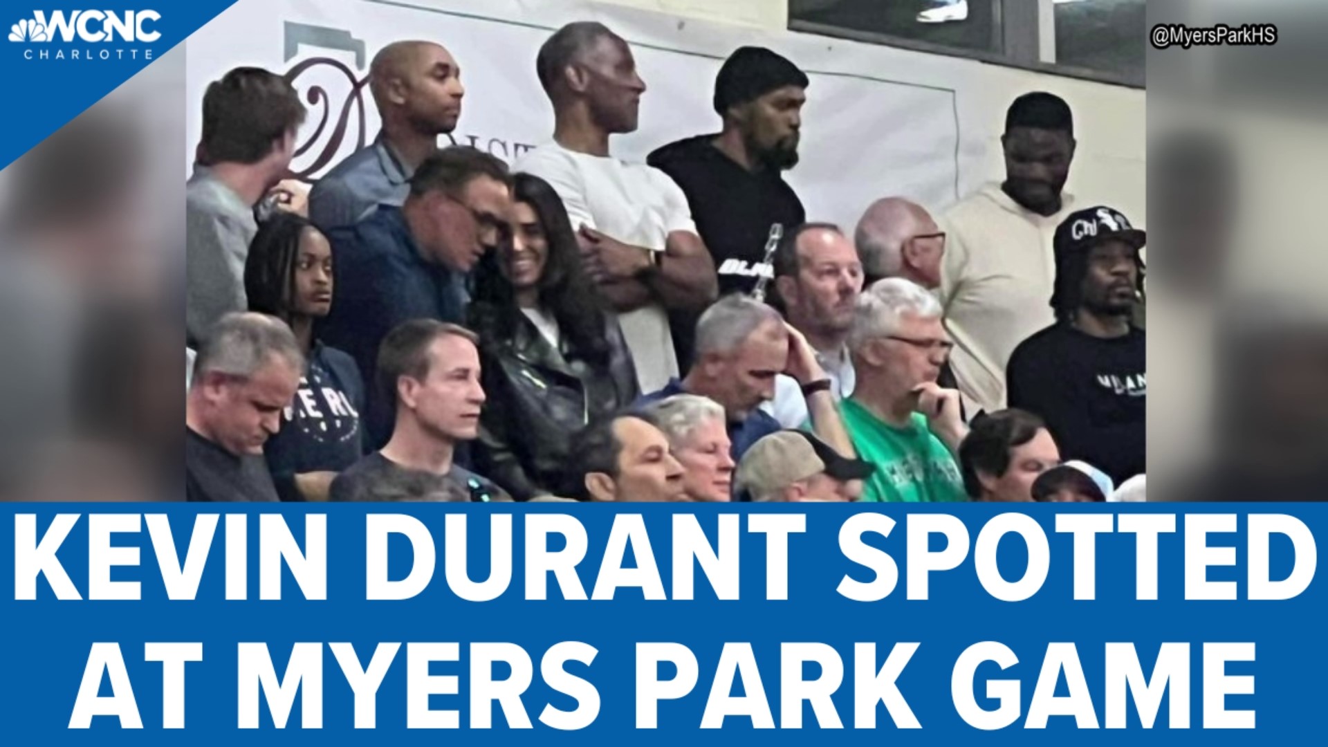 The Charlotte area has plenty of star high school basketball players, but the biggest star on Tuesday night at Myers Park was in the stands.