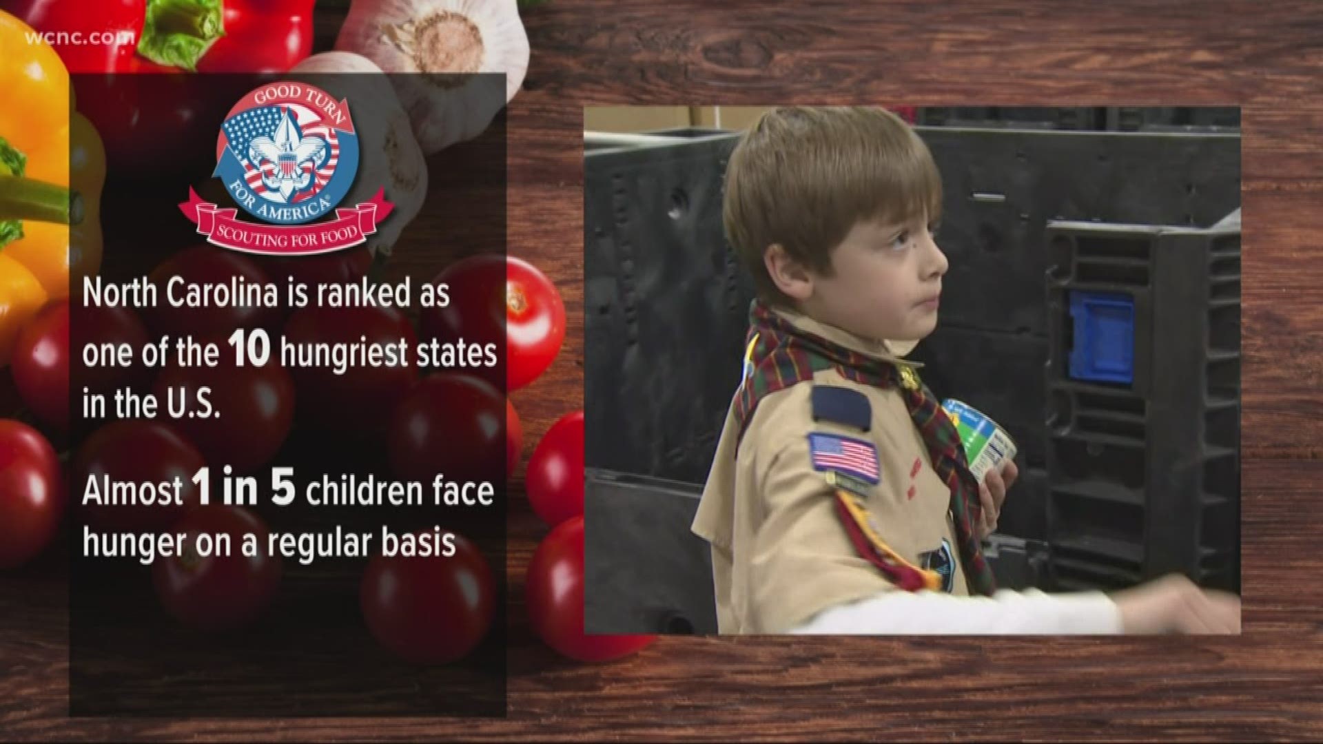 Local boy scouts are hosting a food drive to help eradicate hunger in our community.
