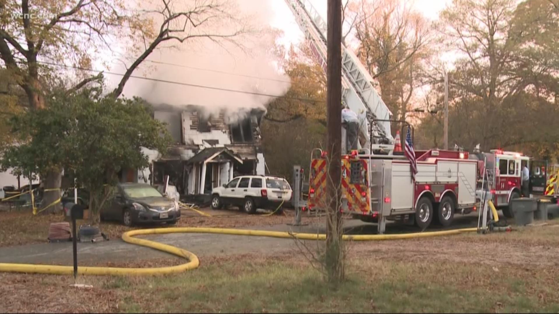 Eight people were able to escape the flames and smoke after the fire broke out before 6 a.m. Fire officials said the house had no working smoke detectors.