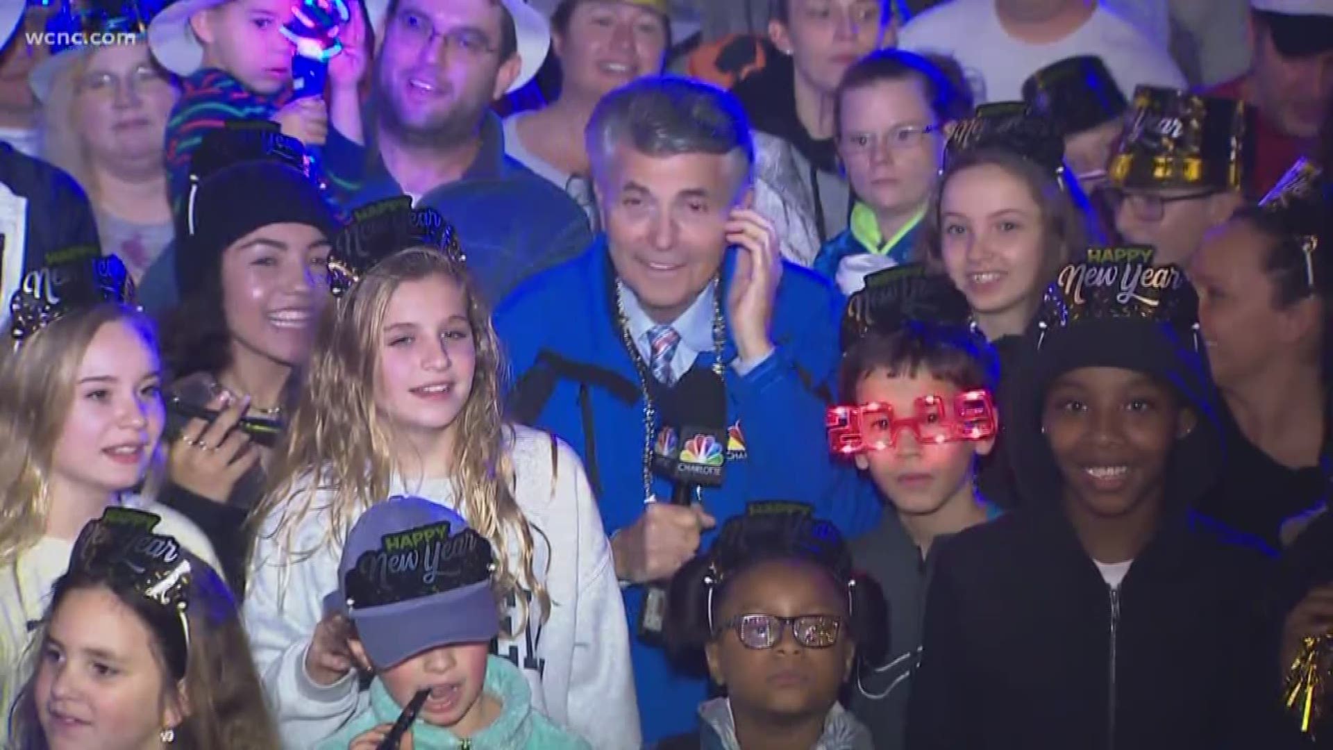 Larry Sprinkle in the crowd at Carowinds Winterfest NYE
