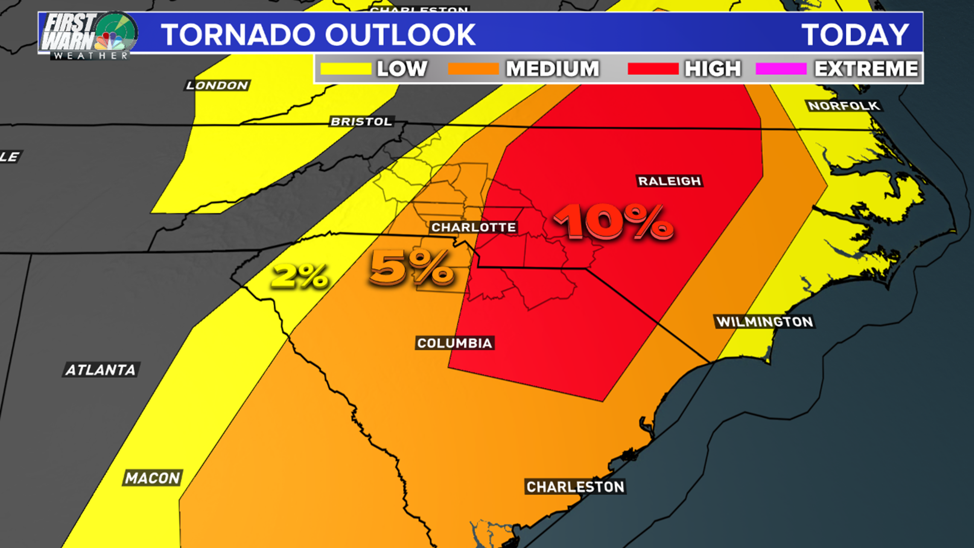 10 A.M. FRIDAY SEVERE WEATHER UPDATE Tornado risk increases in