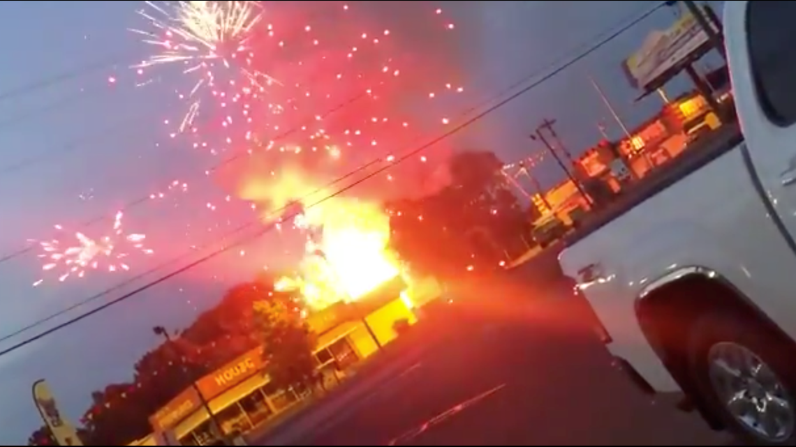 Officials believe fire set next to Fort Mill fireworks was intentional