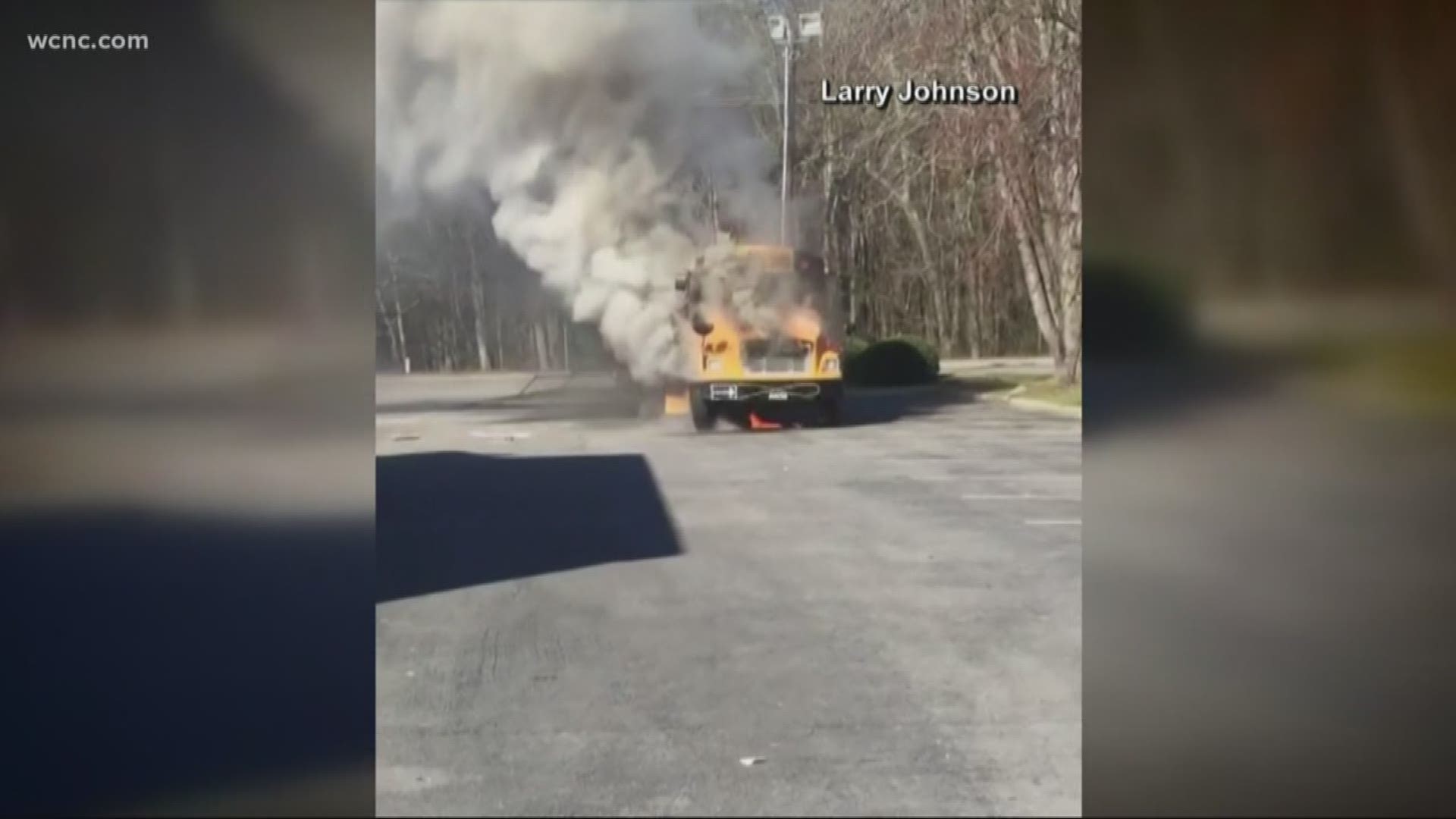 The kids were on their way to a field trip when the bus started having some mechanical issues. The students, parents and teachers were able to get off just before the bus caught fire.