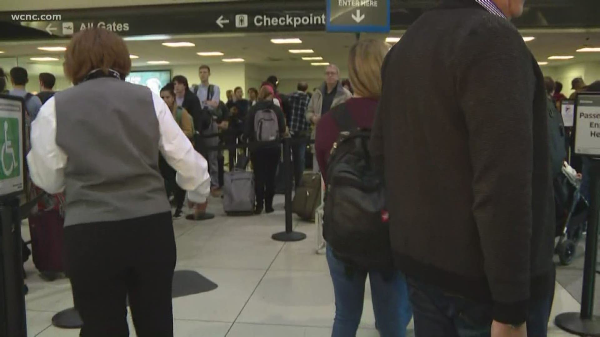 Flights all across the country have been delayed, including at least 20 at Charlotte Douglas International Airport.